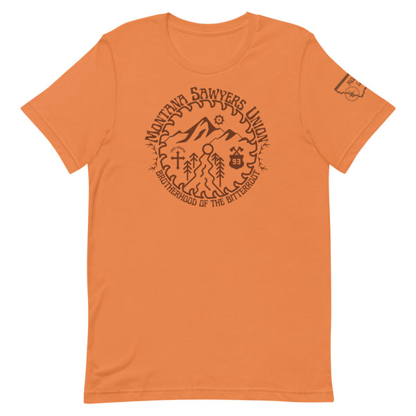 T-Shirt Montana Sawyers Union - Brown Art