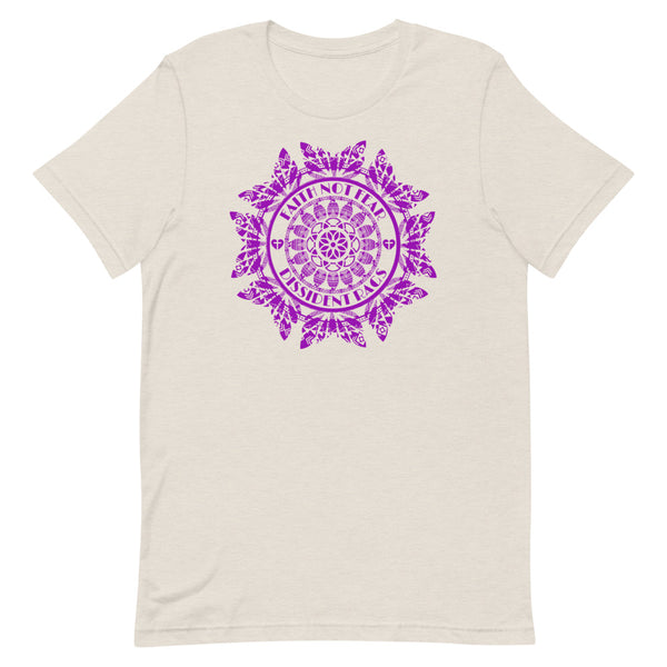 Women's T-Shirt Faith Not Fear Geometric - Purple Art