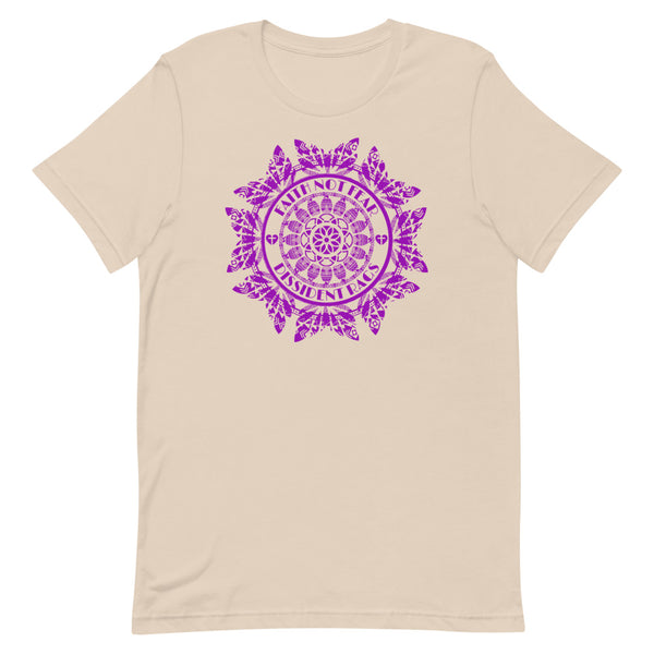 Women's T-Shirt Faith Not Fear Geometric - Purple Art