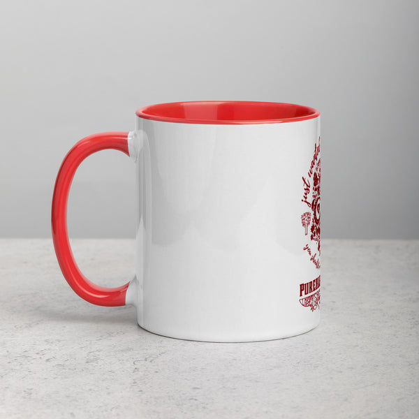 Ceramic Mug Pureblood Skull Script - Red Art