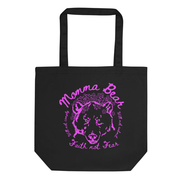 Eco Tote Bag Momma Bear - Purple