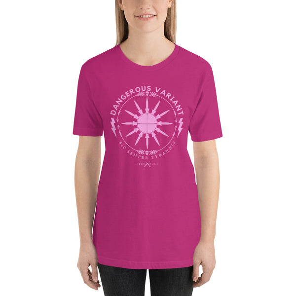 Women's T-Shirt Dangerous Variant - Pink/Lavender