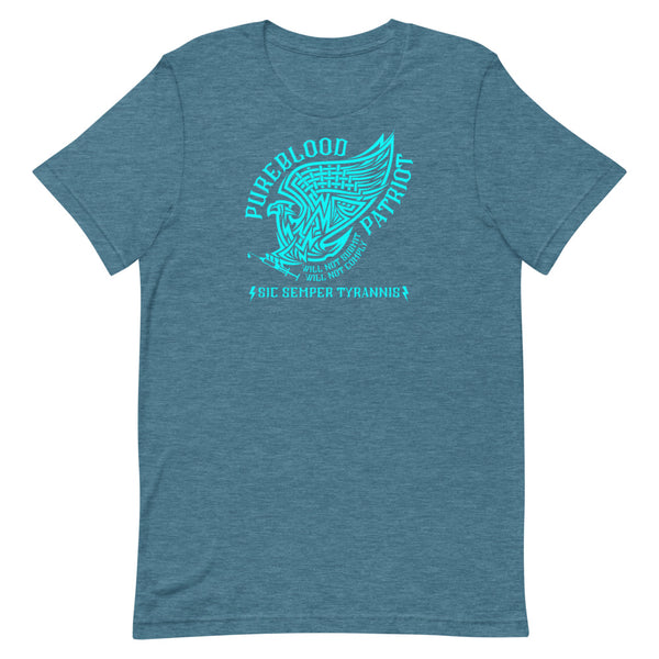 Women's T-Shirt Pureblood Eagle - Teal Art