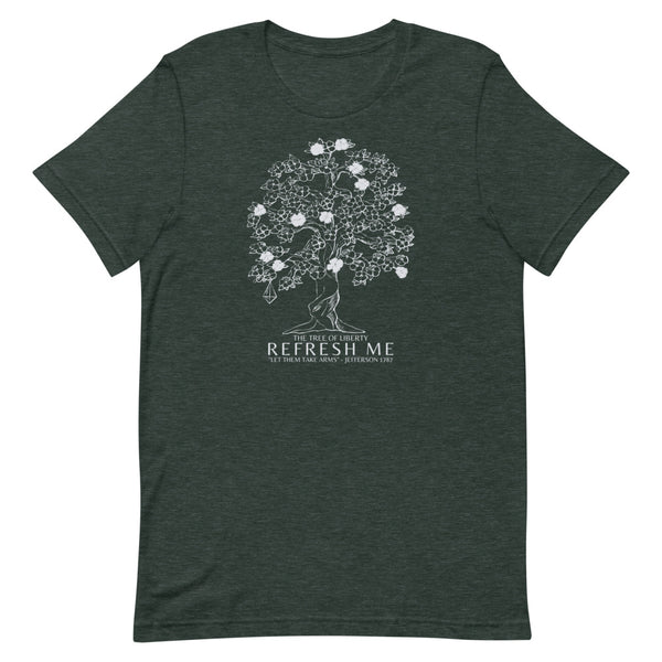 T-Shirt Tree of Liberty  -Lt Grey Art