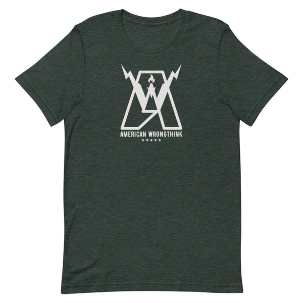 T-Shirt American Wrongthink - Lt Grey Art