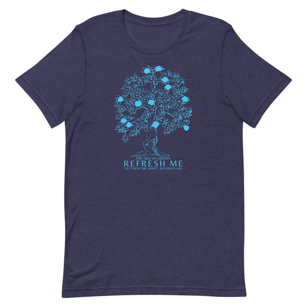 T-Shirt Tree of Liberty - Electric Blue Art